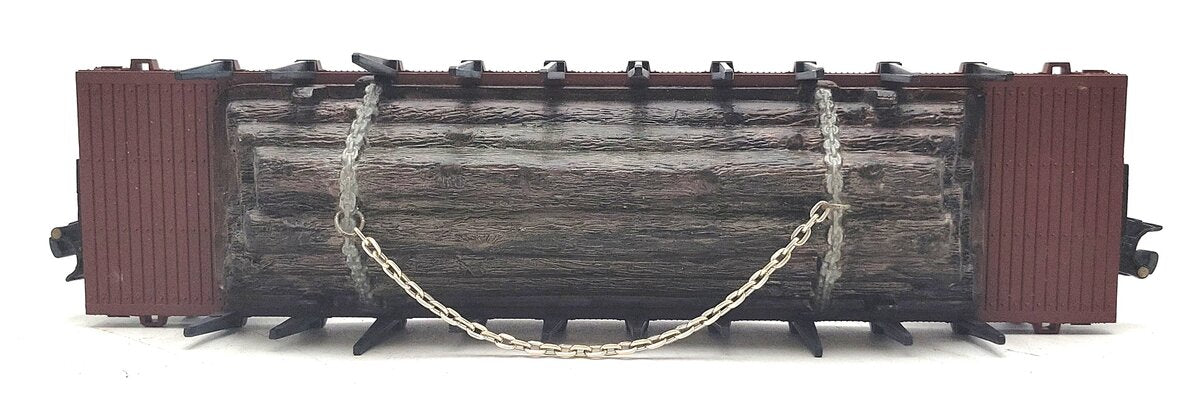 Lionel 6-9823 O Gauge Santa Fe Flatcar with Custom Load VG