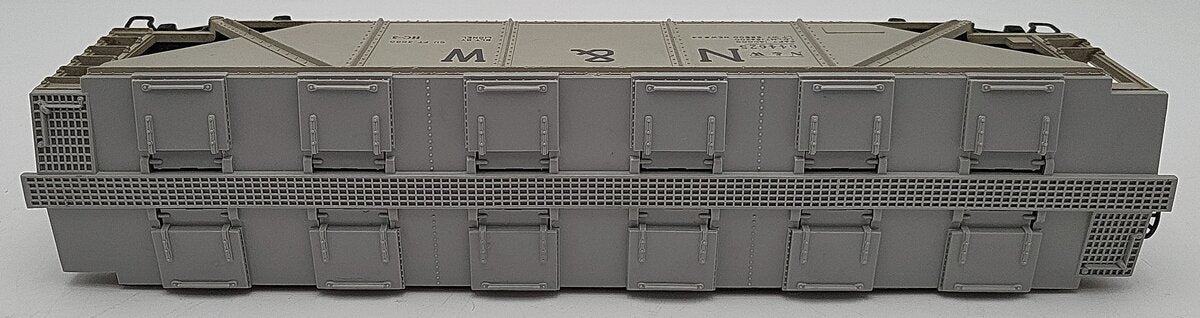 Lionel 6446-25 Vintage O Norfolk & Western Grey Covered 4-Bay Hopper #644625 VG