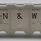 Lionel 6446-25 Vintage O Norfolk & Western Grey Covered 4-Bay Hopper #644625 VG