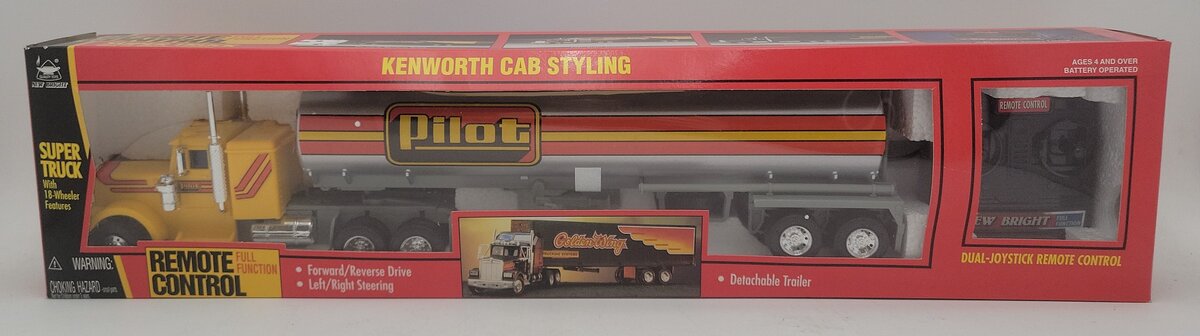 New Bright 2121 Remote Control Pilot Semi-Truck w/Trailer MT/Box
