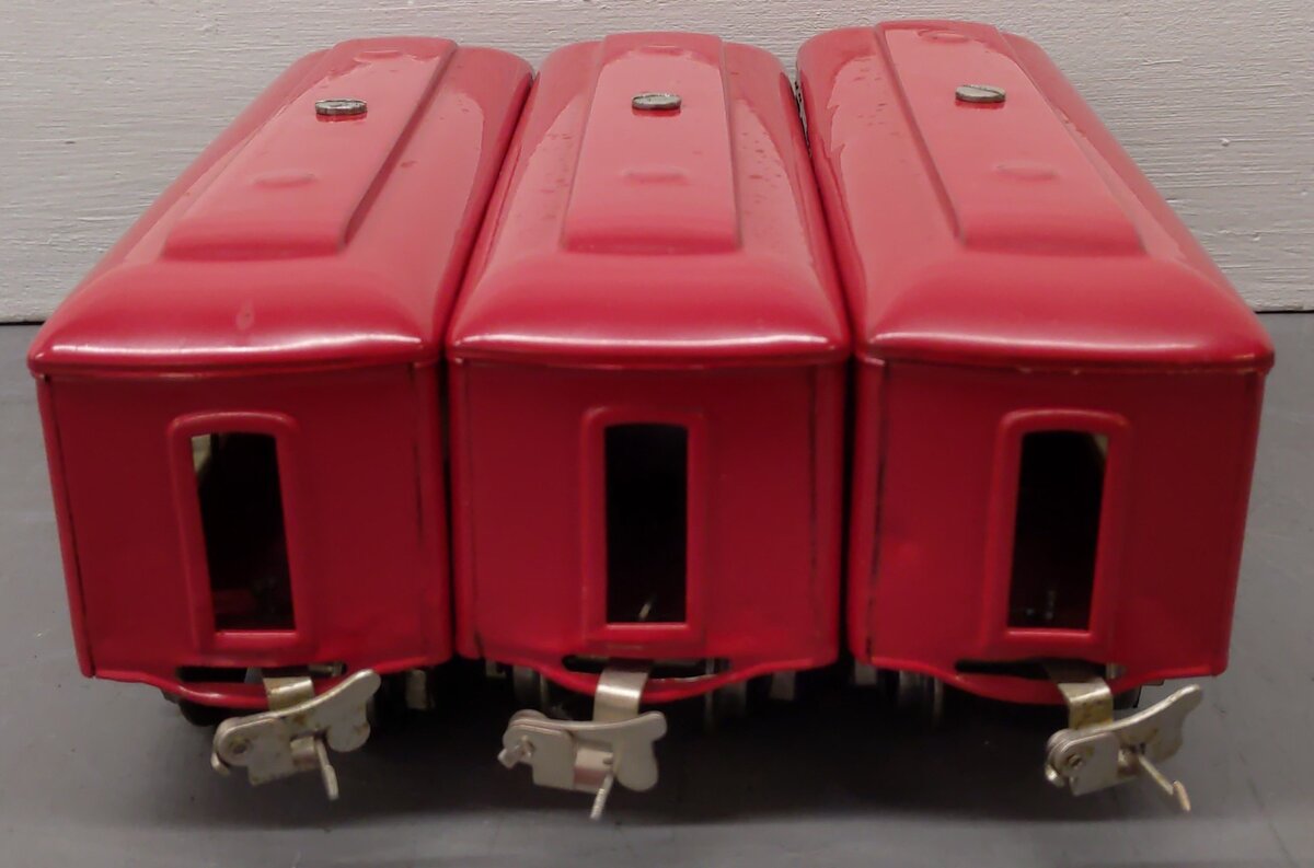 Lionel 610/612 Vintage O Prewar Macy Special Pullman & Observation Cars Set (3)
