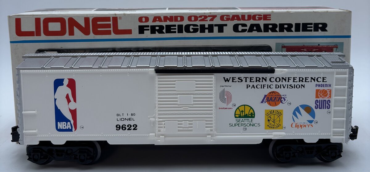 Lionel 6-9622 O Gauge NBA Western Conference Boxcar LN/Box