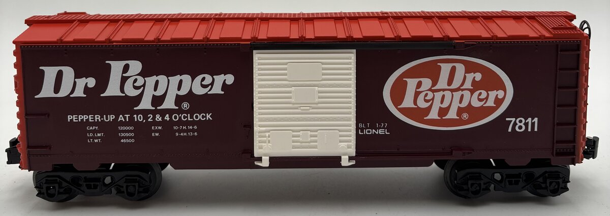 Lionel 6-7811 O Gauge Dr. Pepper Boxcar #7811 EX/Box