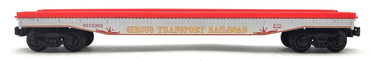 K-Line K691-5302 O Gauge Circus Transport Flatcar #6915302 VG