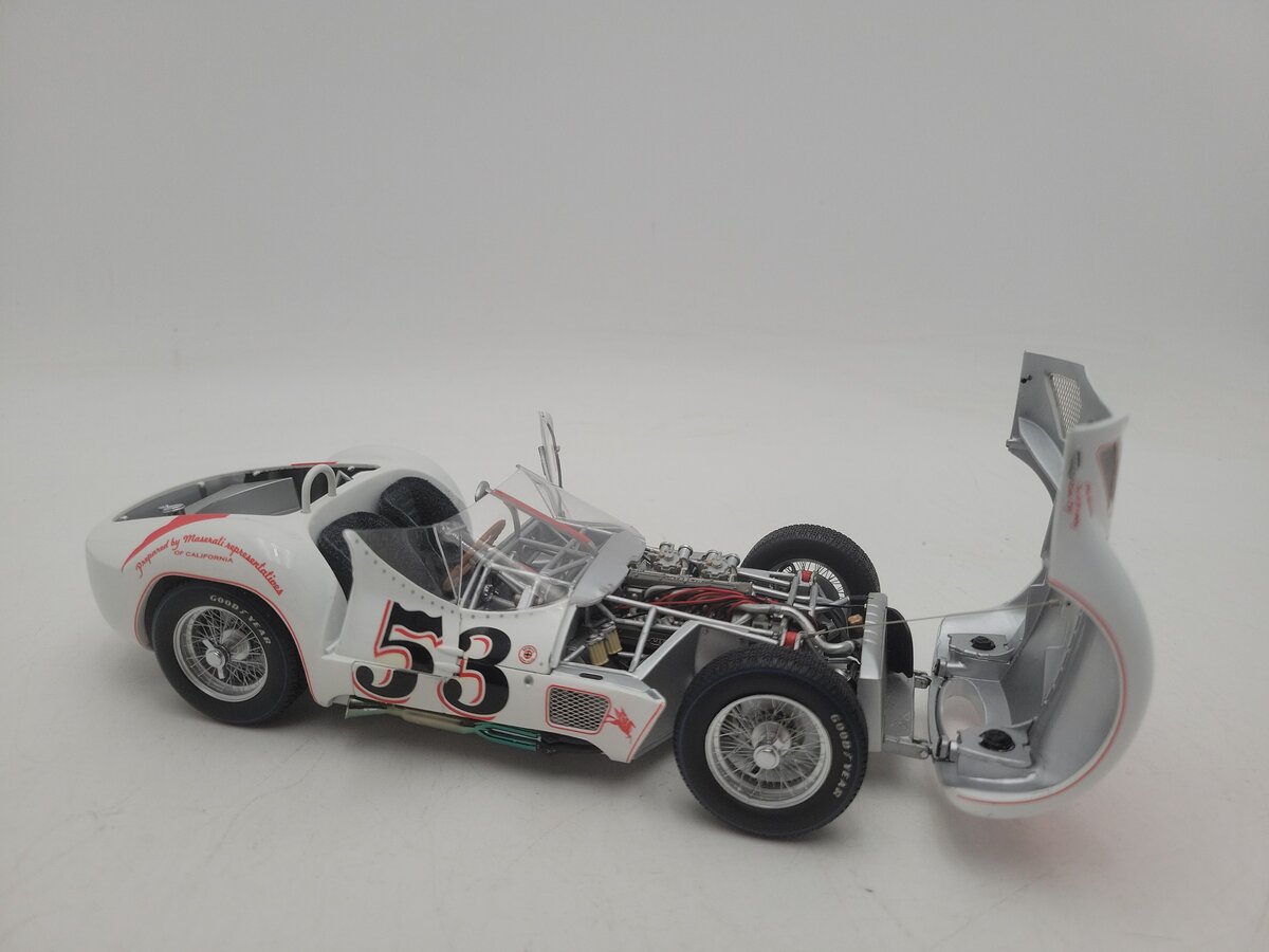 Minichamps 1:18 Scale 1960 Maserati Tipo 61 LA Times GP Bill Krause Car #53 VG