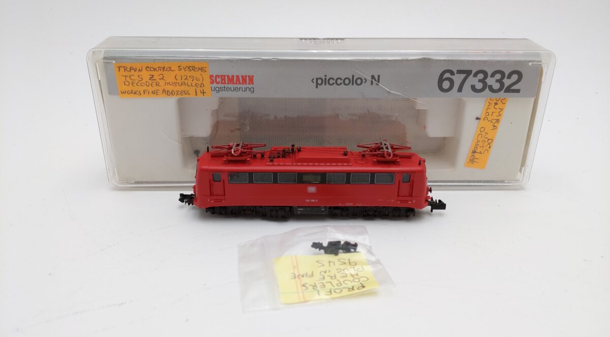 Fleischmann 67332 N Scale DB Piccolo Electric Locomotive #140198-3 EX/Box