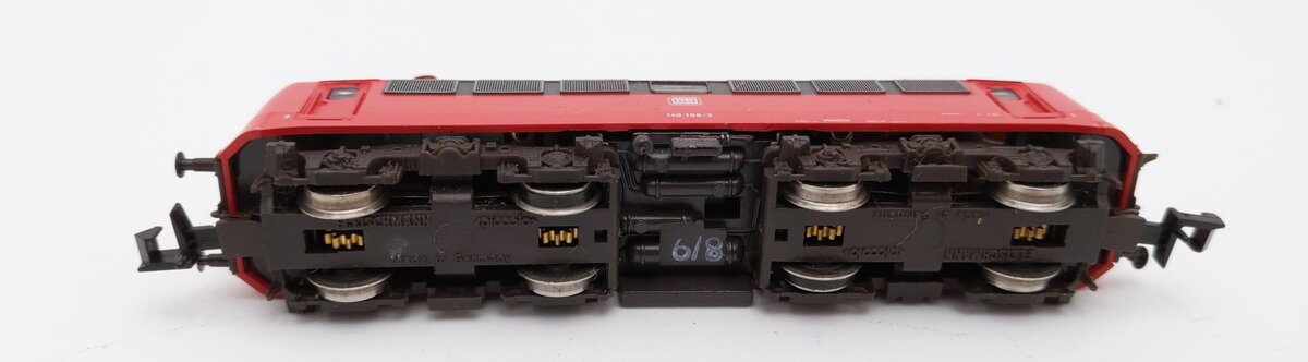Fleischmann 67332 N Scale DB Piccolo Electric Locomotive #140198-3 EX/Box