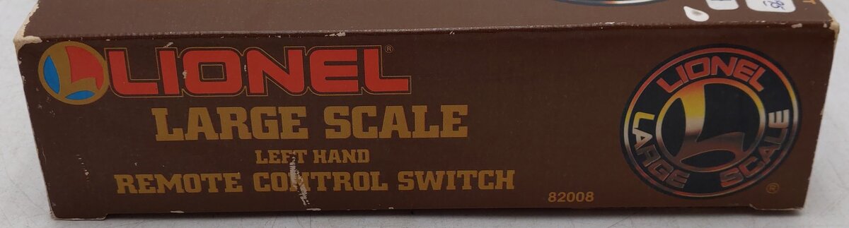 Lionel 8-82008 G Scale Left Hand Remote Switch Turnout Indoor & Outdoor Use EX/Box