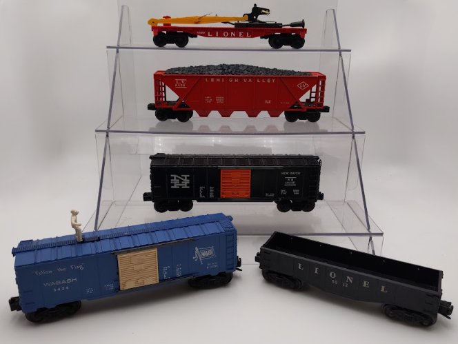 Lionel Vintage O Gauge Freight Cars- 6660, 6464-42, 3424, 6436, & 6012 [5]/Box
