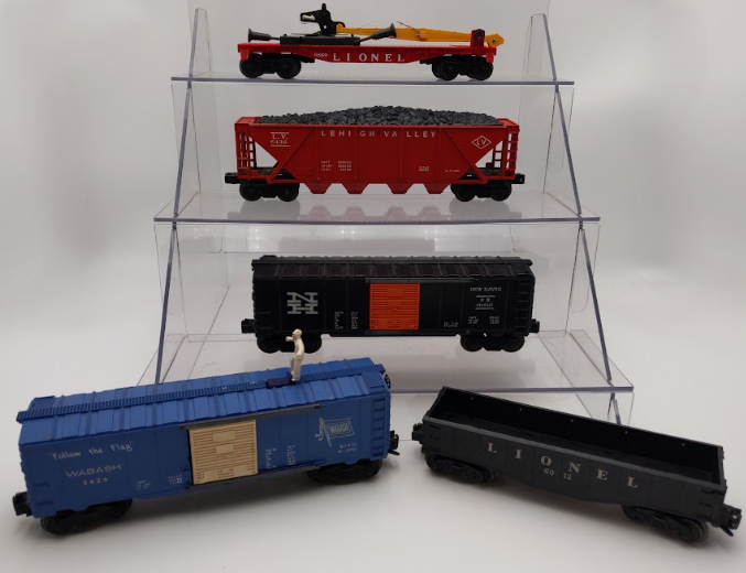 Lionel Vintage O Gauge Freight Cars- 6660, 6464-42, 3424, 6436, & 6012 [5]/Box