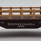 Lionel 6-16315 O Gauge Pennsylvania Short Flatcar w/ Fences EX/Box