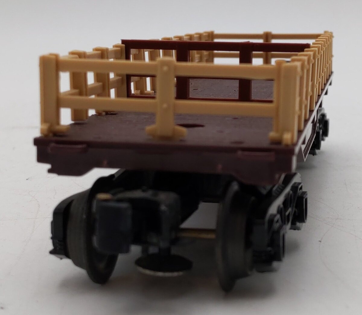 Lionel 6-16315 O Gauge Pennsylvania Short Flatcar w/ Fences EX/Box