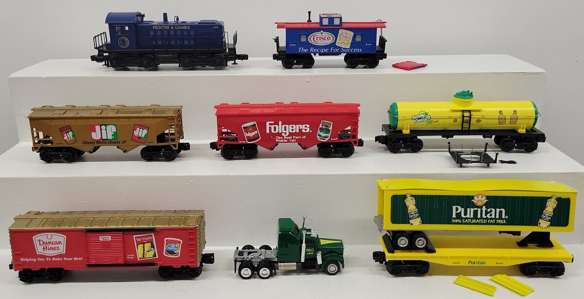 K-Line K2090 Procter & Gamble 1990 Collector's O Gauge Diesel Train Set VG/Box