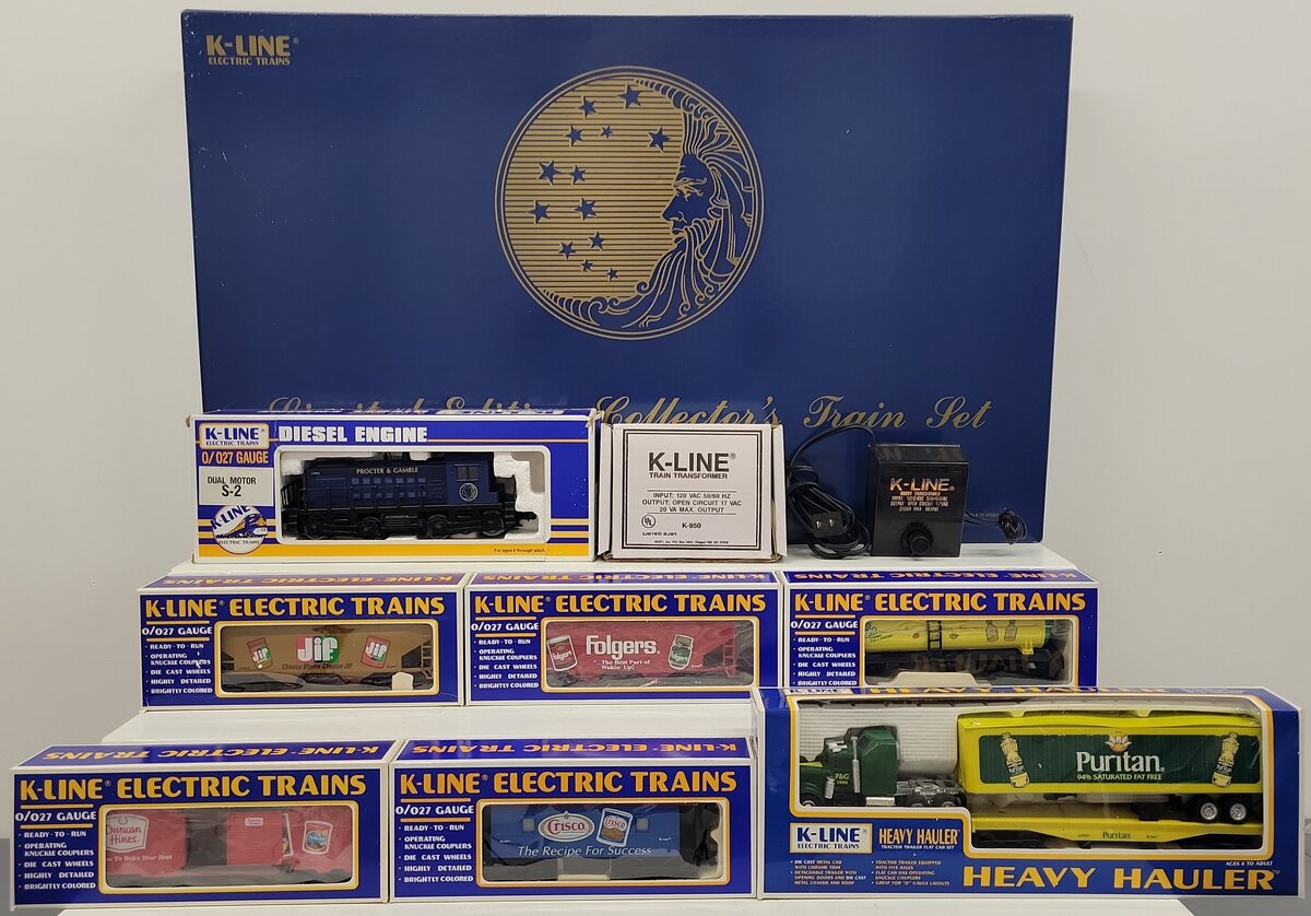 K-Line K2090 Procter & Gamble 1990 Collector's O Gauge Diesel Train Set VG/Box