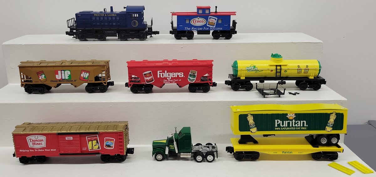 K-Line K2090 Procter & Gamble 1990 Collector's O Gauge Diesel Train Set VG/Box