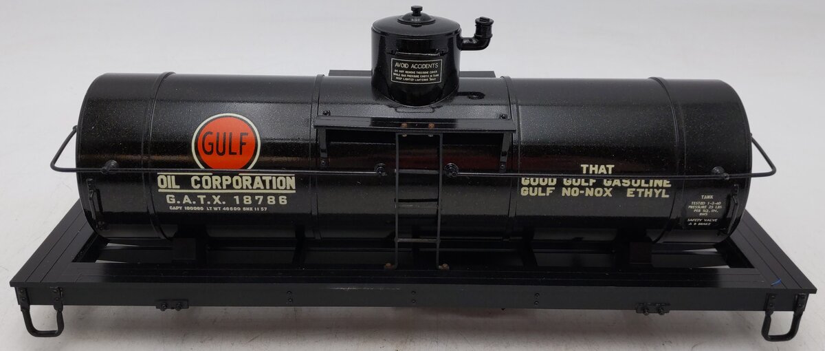 Delton 4241 G Scale Gull Oil Die Cast Tank Freight Car Kit #18786/Box