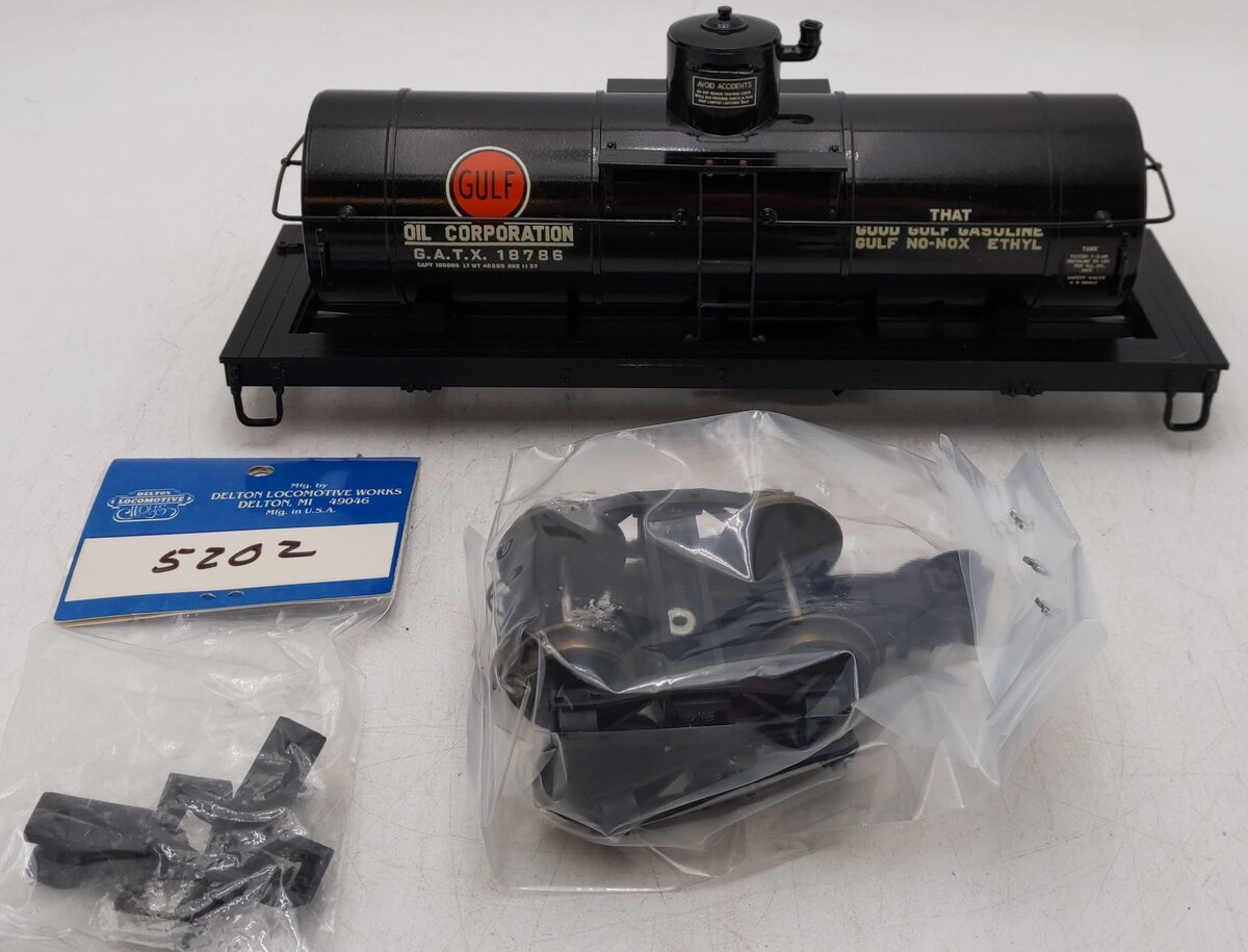 Delton 4241 G Scale Gull Oil Die Cast Tank Freight Car Kit #18786/Box