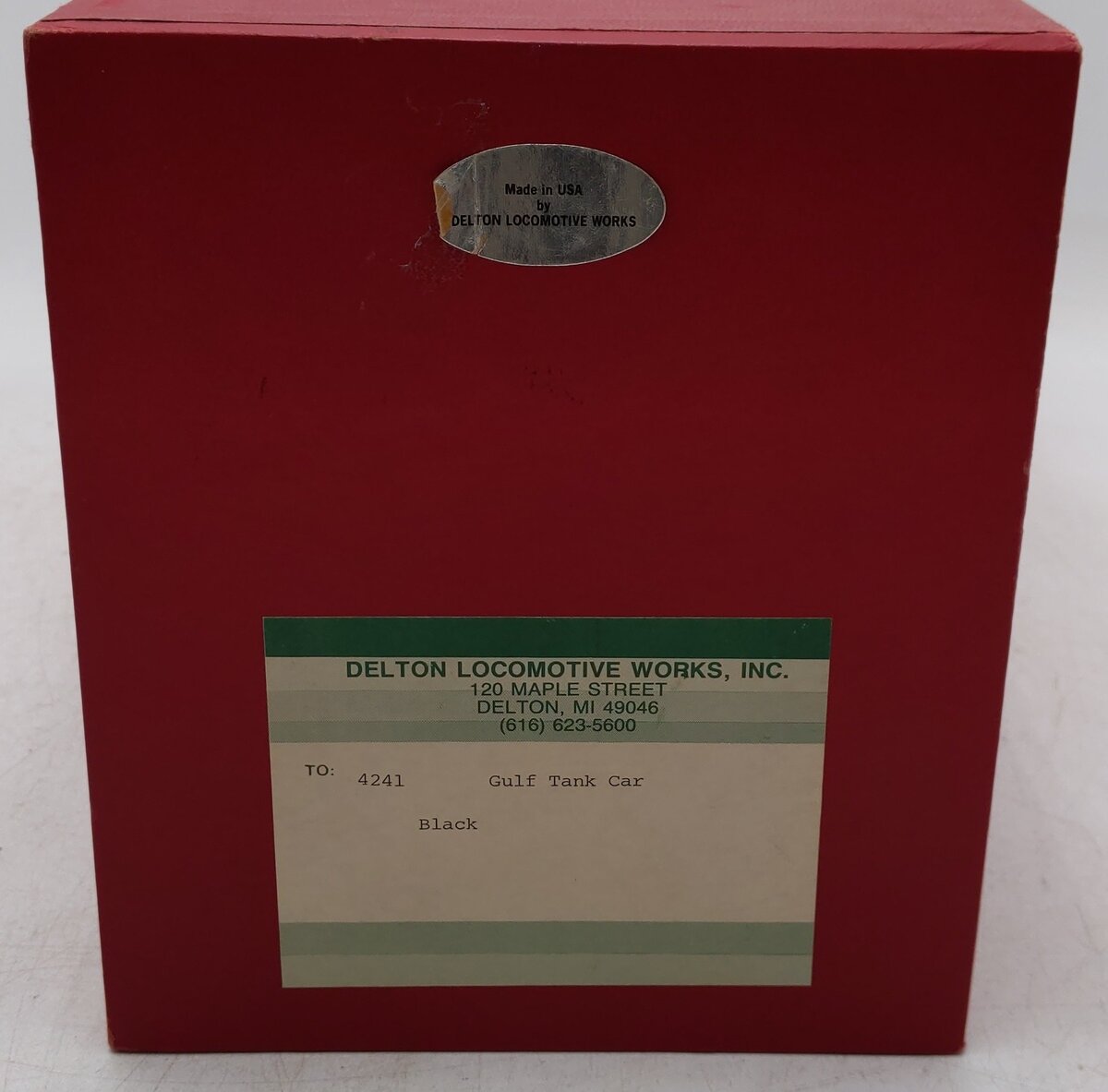 Delton 4241 G Scale Gull Oil Die Cast Tank Freight Car Kit #18786/Box