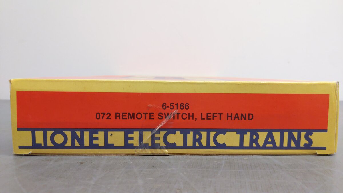 Lionel 6-5166 O Gauge O72 Left Hand Remote Switch/Turnout EX/Box