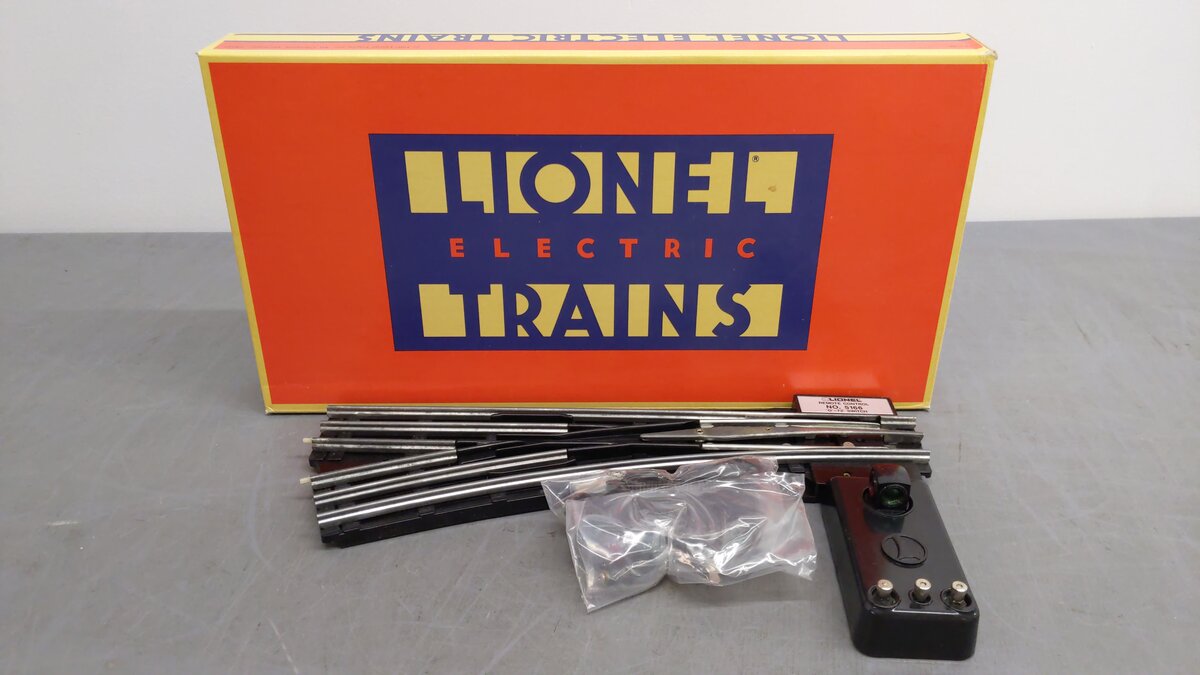 Lionel 6-5166 O Gauge O72 Left Hand Remote Switch/Turnout EX/Box