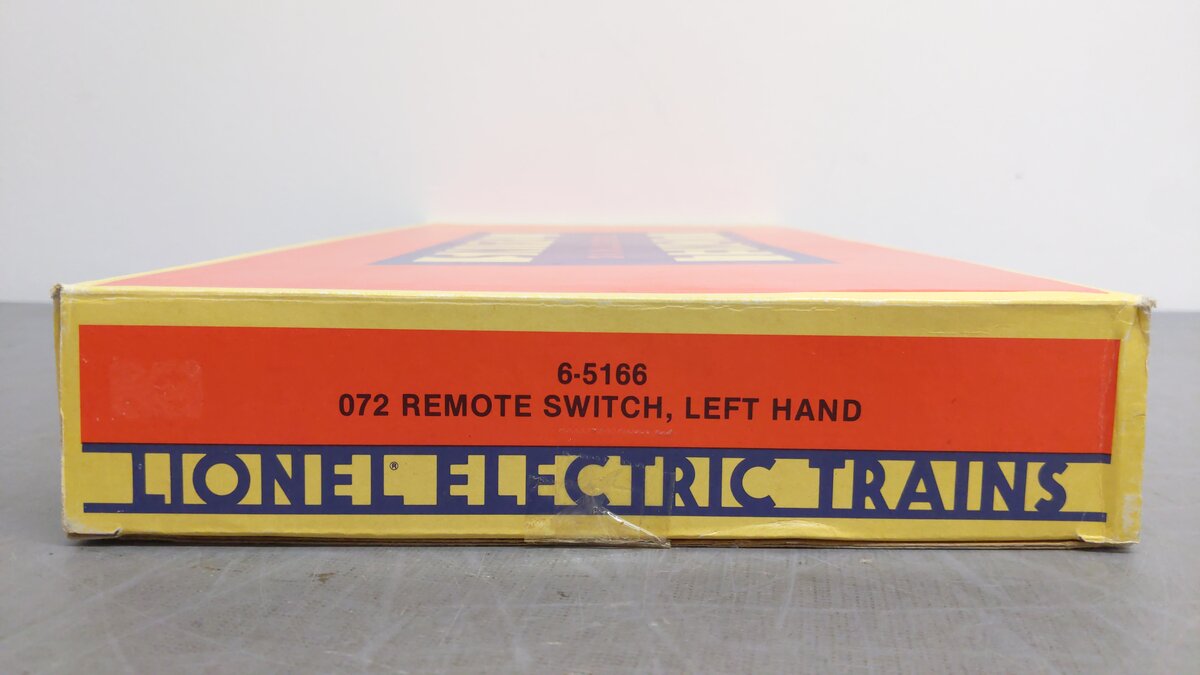 Lionel 6-5166 O Gauge O72 Left Hand Remote Switch/Turnout EX/Box