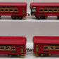 American Flyer Vintage O Prewar Red Tinplate Passenger Cars 3171, 3172 [4]