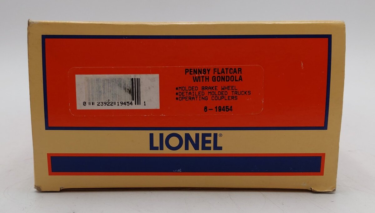 Lionel 6-19464 O Pennsy Flatcar W/ Gondola EX/Box