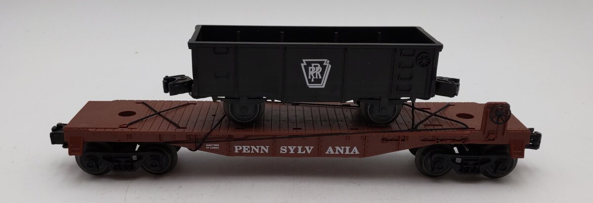 Lionel 6-19464 O Pennsy Flatcar W/ Gondola EX/Box