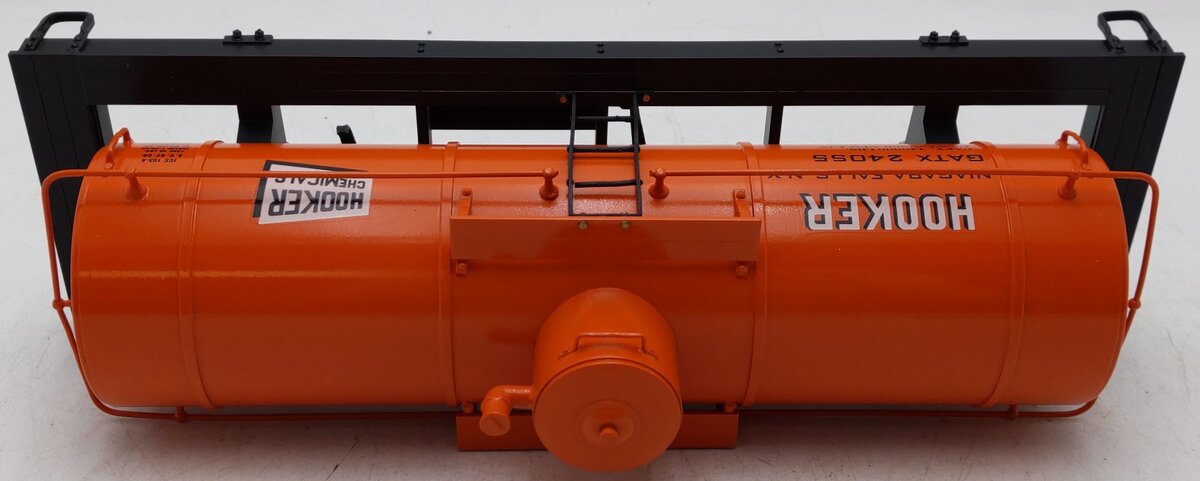 Delton 4245 G Scale Hooker Chemicals Die Cast Tank Freight Car Kit #24055 EX/Box