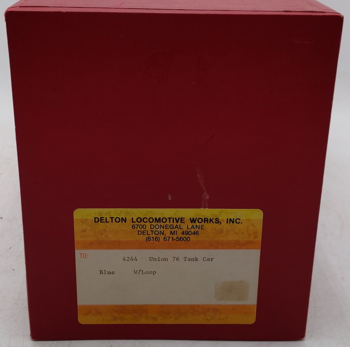 Delton 4244 G Scale Die Cast Union 76 Tank Car #10299 EX/Box