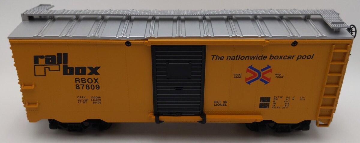 Lionel 8-87809 G Railbox Boxcar #87809 LN/Box