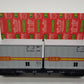 LGB 4069 G Scale Flatcar w/2 Grey LGB Containers EX/Box