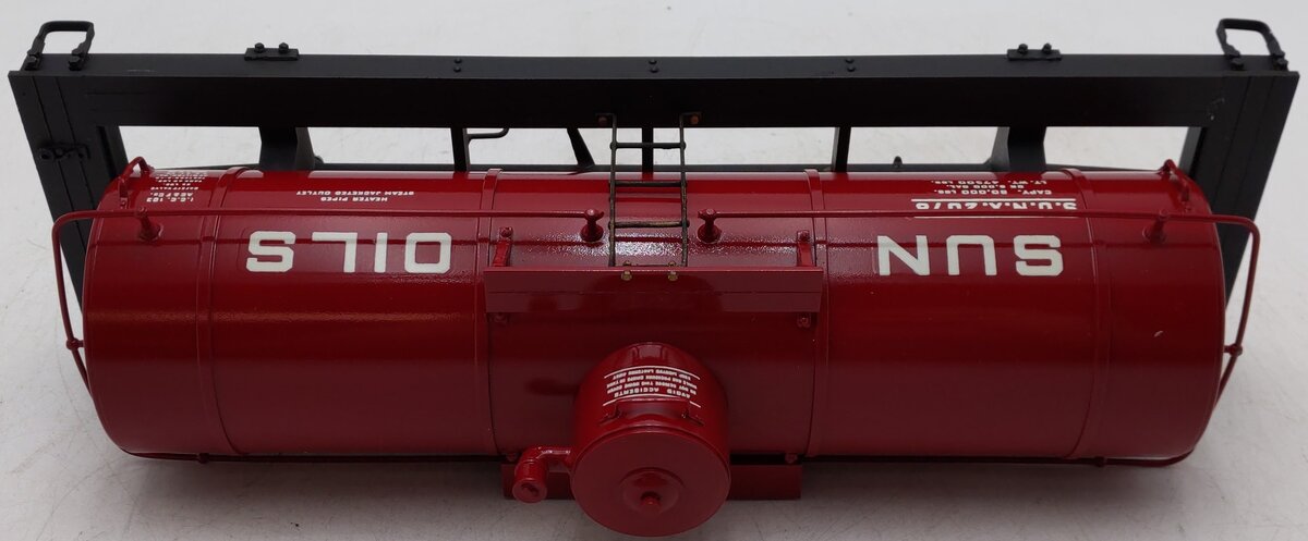 Delton 4247 G Scale Sun Oils Die Cast Tank Freight Car Kit #2078 EX/Box