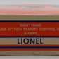 Lionel 6-12080 O 42" Remote-Control Right Hand Switch Turnout VG/Box