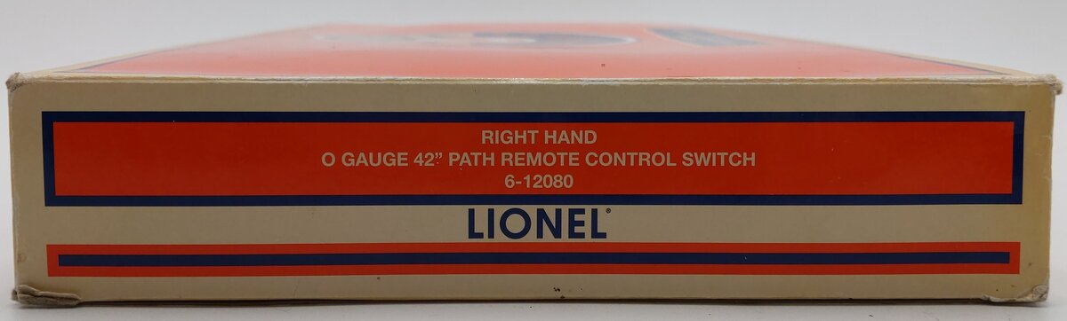 Lionel 6-12080 O 42" Remote-Control Right Hand Switch Turnout VG/Box