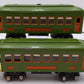 Lionel Vintage O Prewar Green Tinplate Passenger Cars 610, 612 [2]