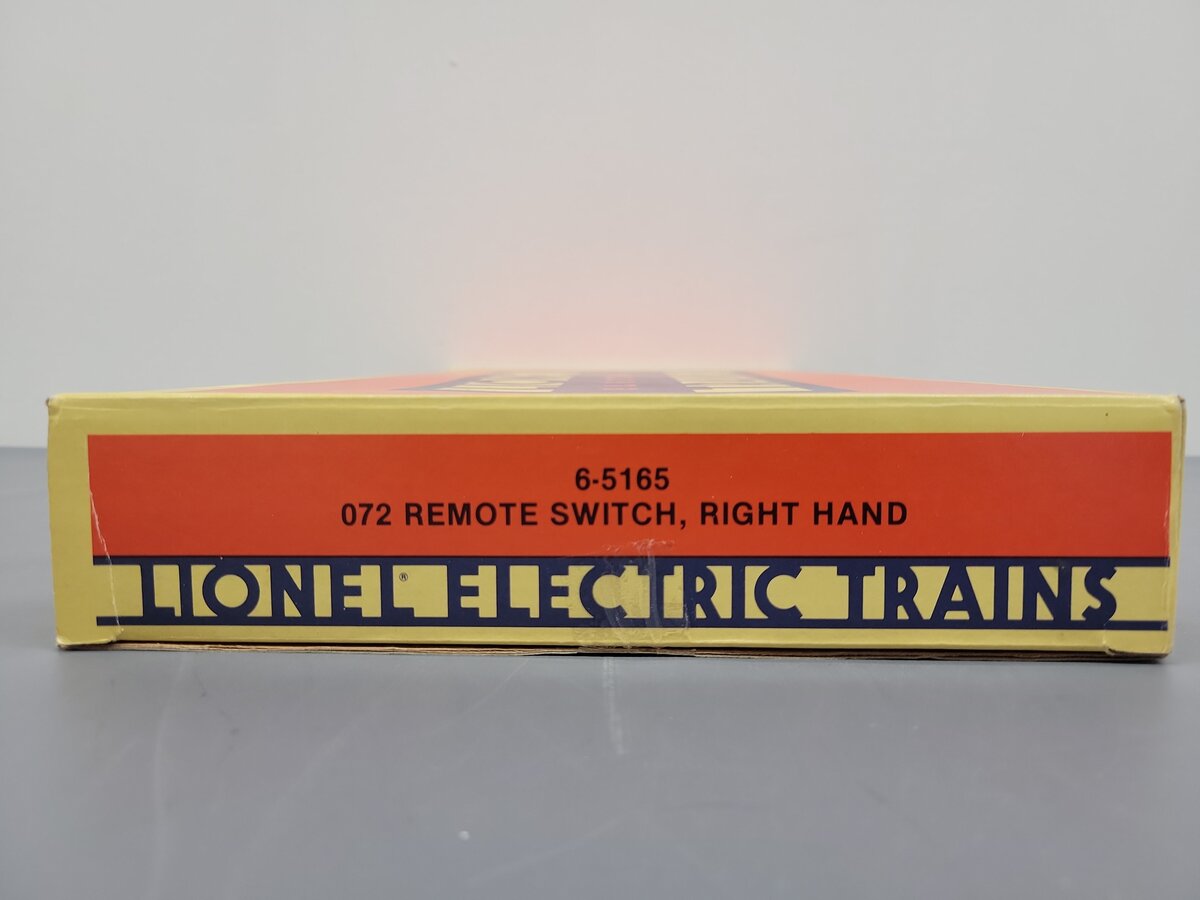 Lionel 6-5165 O72 Right Hand Remote Switch Turnout EX/Box