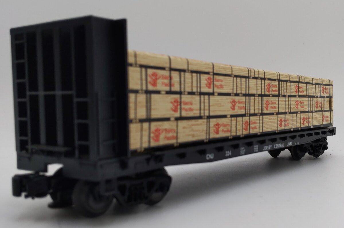 Weaver 324 O Gauge CNJ 50' Bulkhead Flatcar W/ Paper Load EX/Box