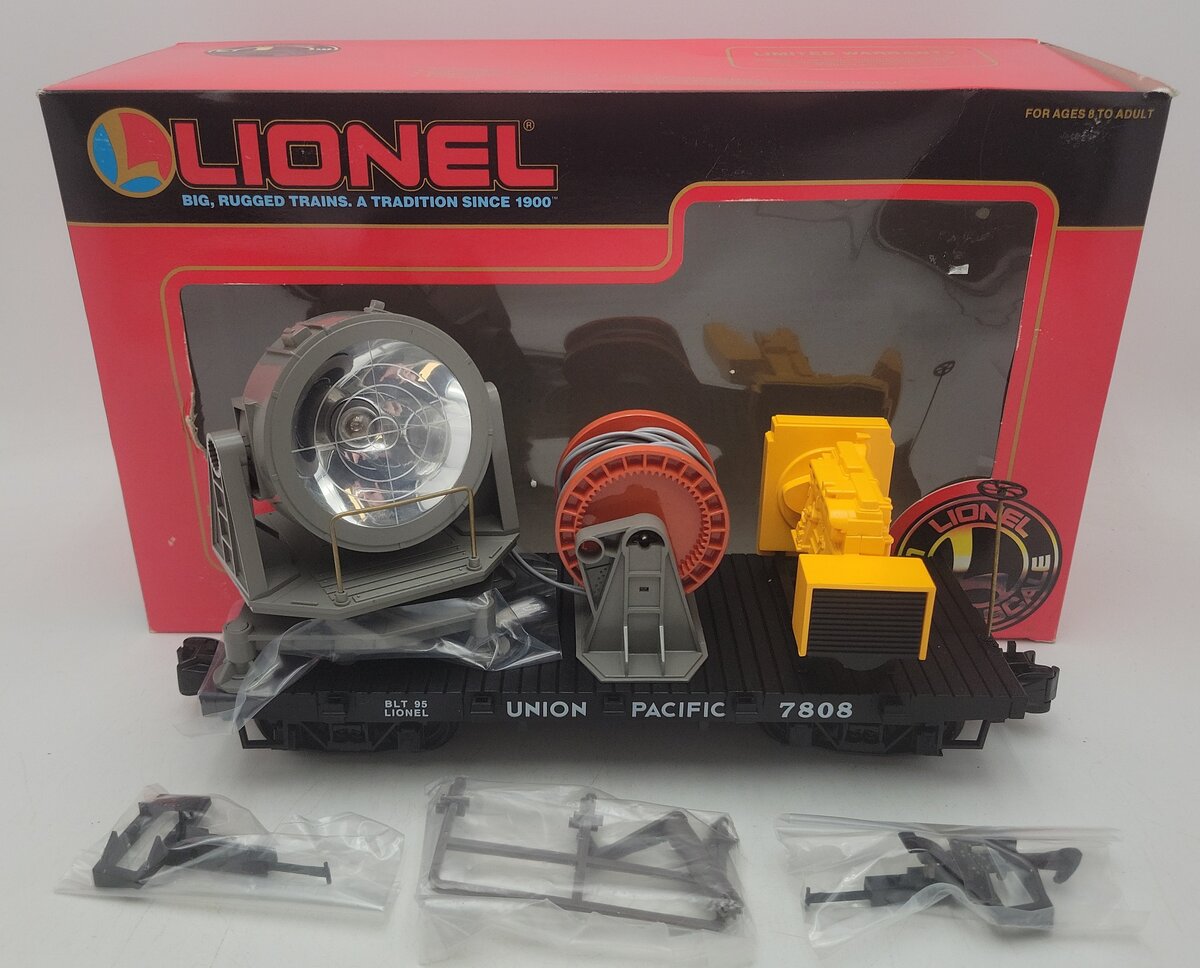 Lionel 8-87808 G Scale Union Pacific Searchlight Car EX/Box