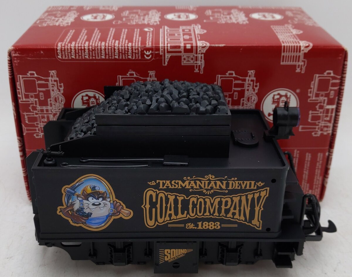 LGB 69772 G Scale Tasmanian Coal Company Powered Tender - Metal Wheels EX/Box