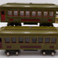 Lionel Vintage O Prewar Green Tinplate Passenger Cars 610, 612 [2]