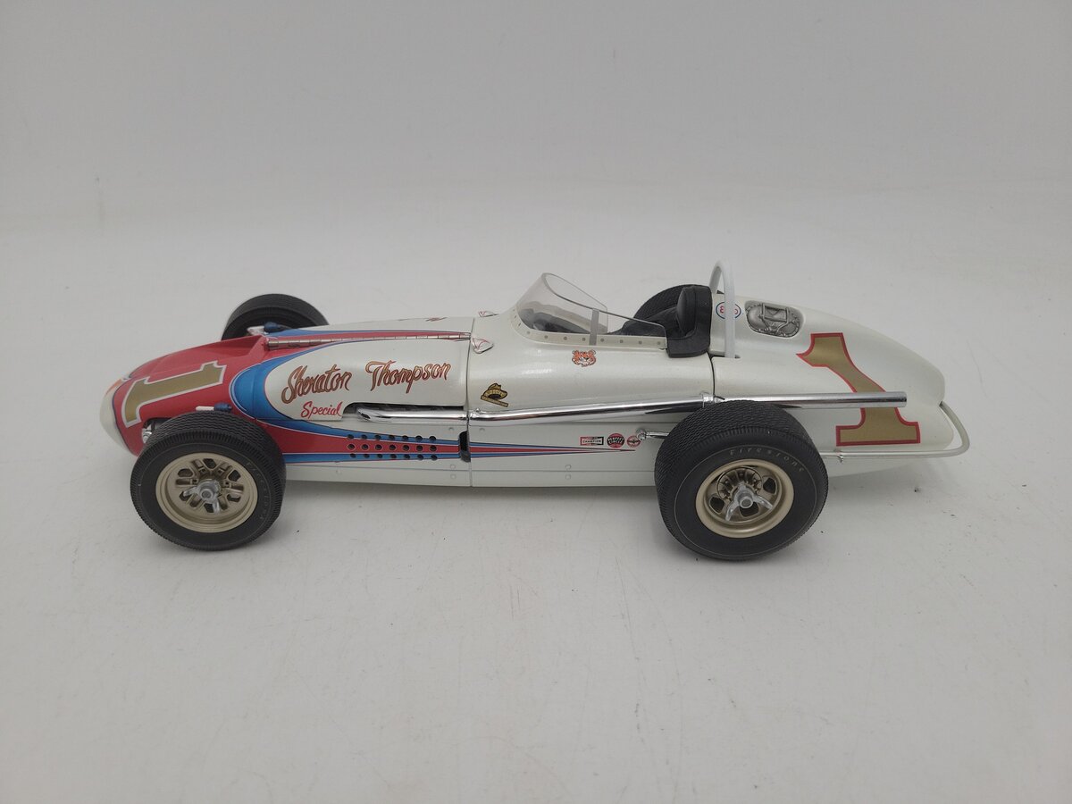 Carousel 1 3091 1:18 Scale White 1961 Watson Roadster "A.J. Foyt #1/STS" Diecast EX