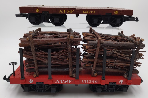 LGB G Gauge Santa Fe Flat Cars [2] VG