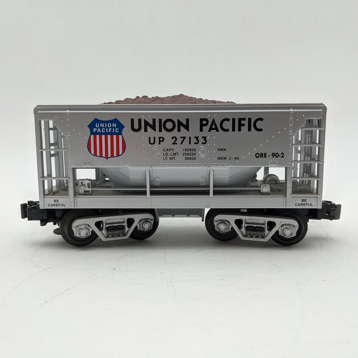 MTH 30-7527 O Gauge Union Pacific Ore Car w/Ore Load EX