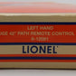 Lionel 6-12081 O 42" Remote-Control Left Hand Switch Turnout VG/Box