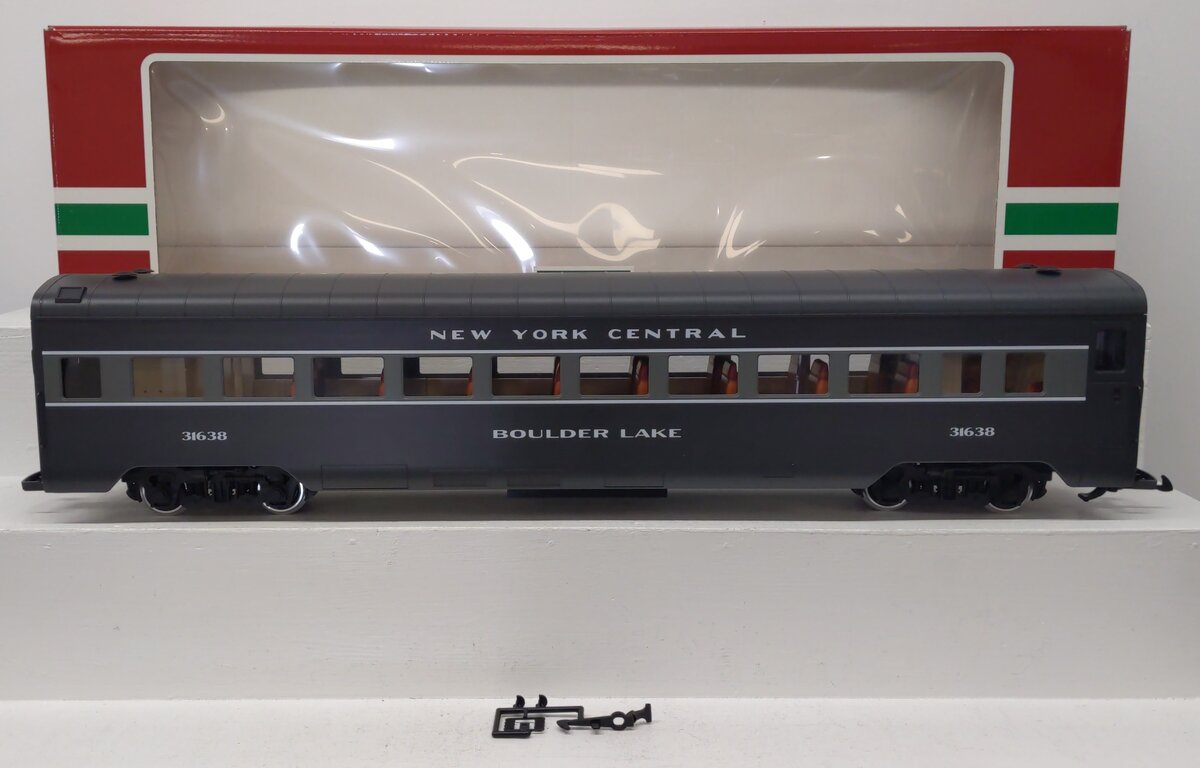 LGB 33570 G Scale New York Central Boulder Lake Passenger Car (Metal Wheels) EX/Box