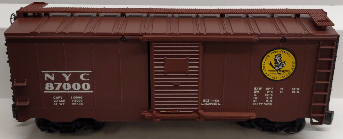 Lionel 8-87000 G Scale New York Central Boxcar EX/Box