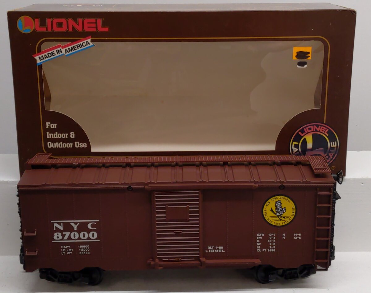 Lionel 8-87000 G Scale New York Central Boxcar EX/Box