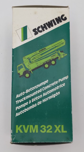 Conrad 1:50 Scale Diecast Schwing KVM 32 XL Truck-Mounted Concrete Pump/Box