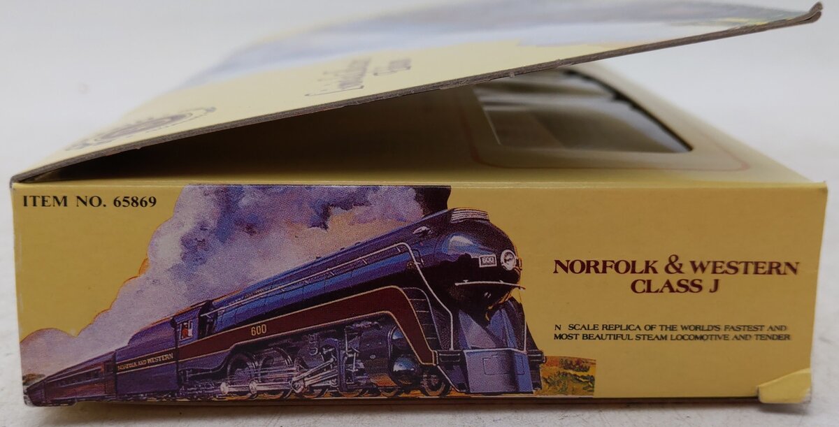 Bachmann 51-0658-A4 N Norfolk & Western J Steam Locomotive & Tender #608 EX/Box
